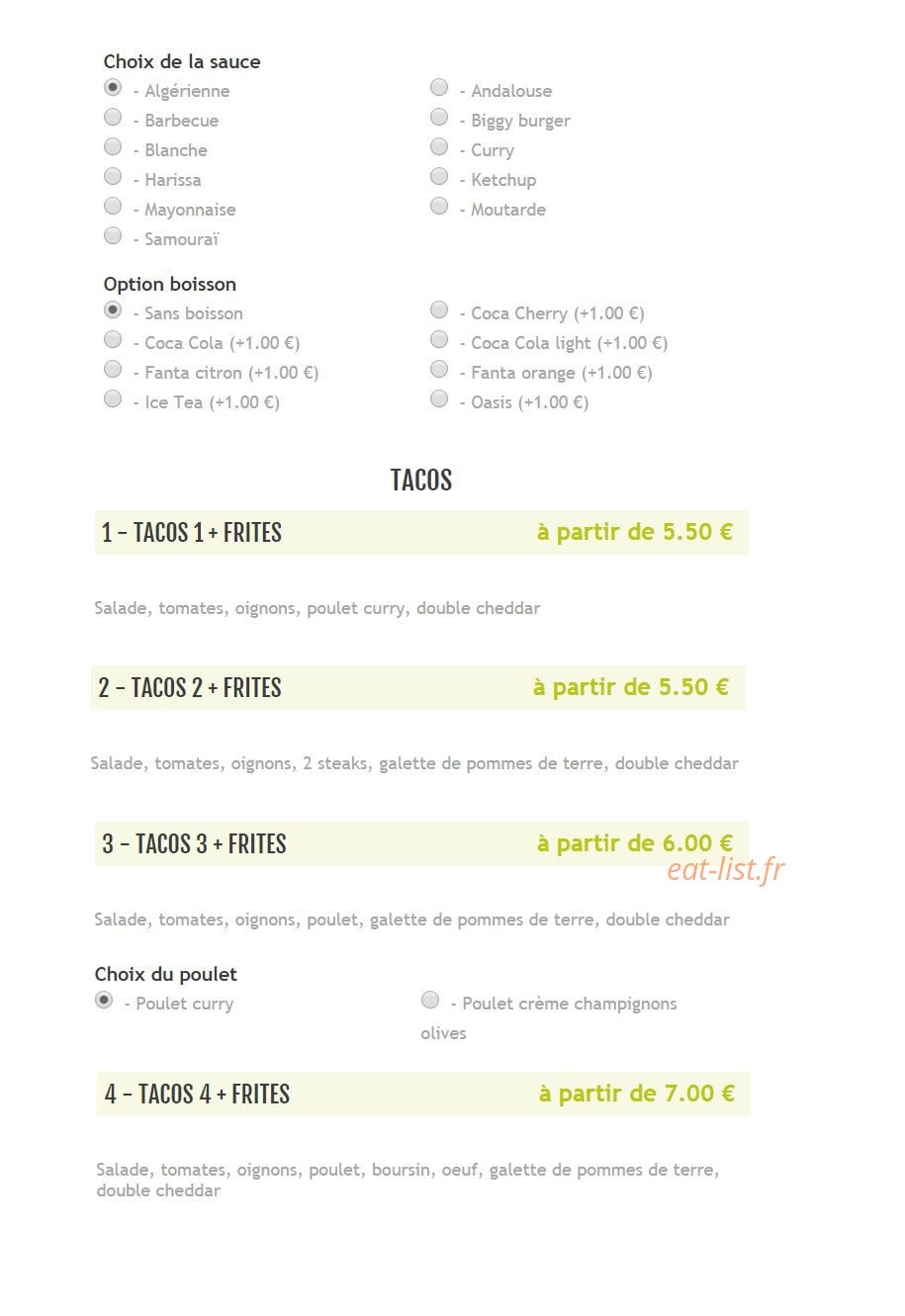 Pizzeria Del Mondo — carte page 14