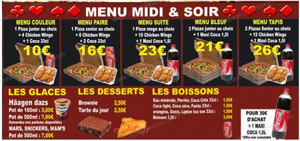 Pokers Pizza — carte page 3