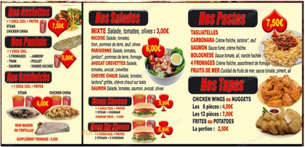 Pokers Pizza — carte page 2