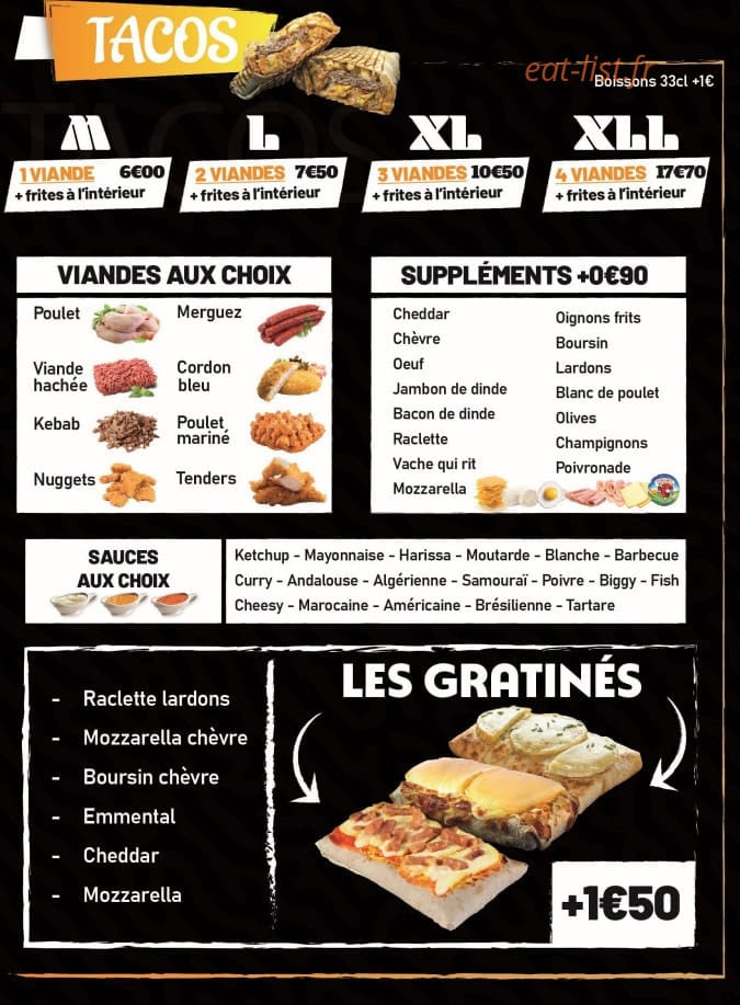 Rahaman's Food — carte page 3