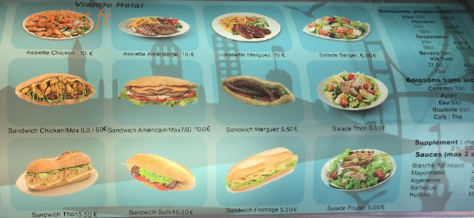 Regal Kebab — carte page 1