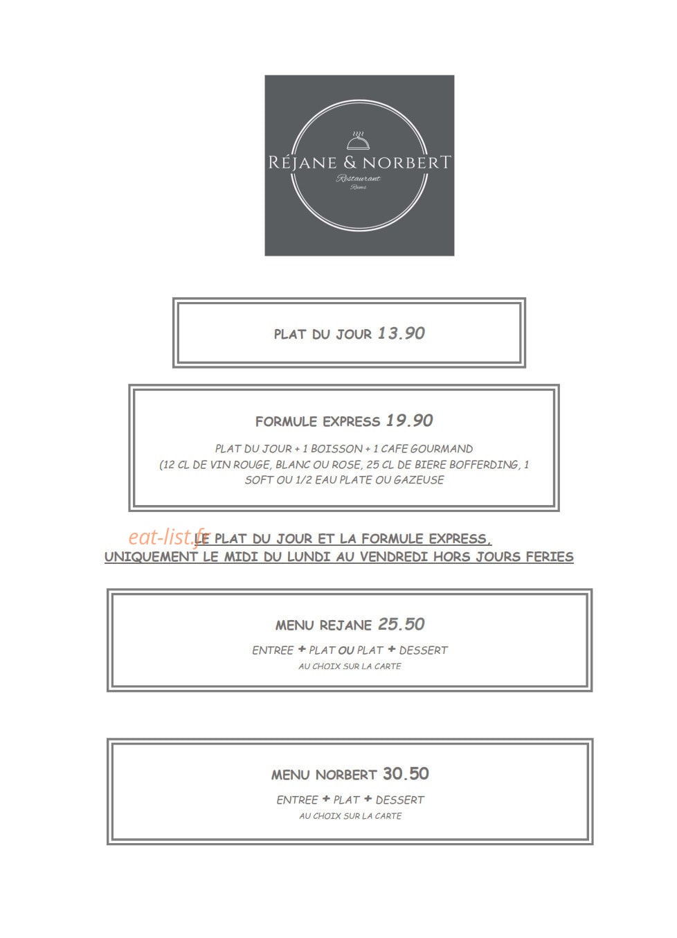 Réjane & Norbert — carte page 3