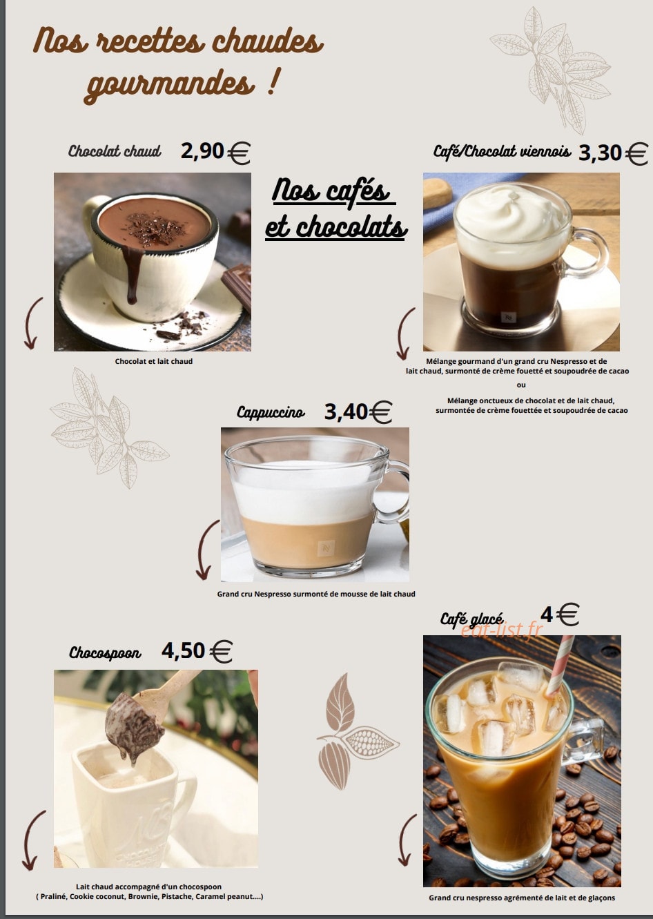 Restaurant House — carte page 5