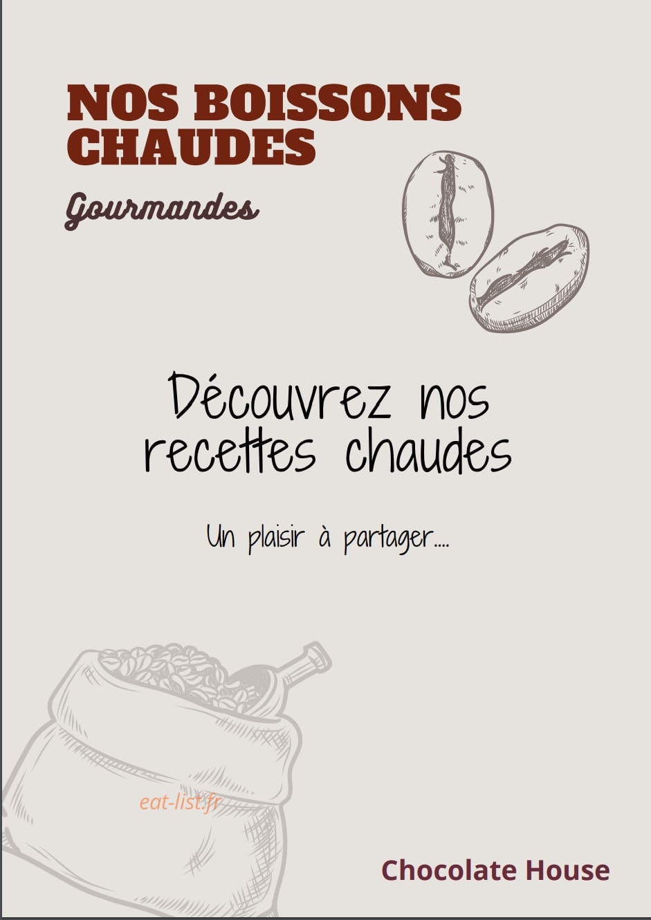 Restaurant House — carte page 3