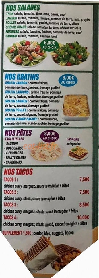 Resto Pizza — carte page 2