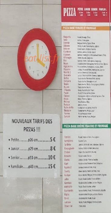 Resto rapide — carte page 1