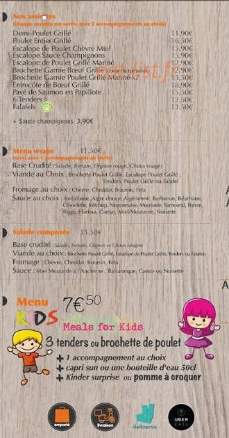 Roast Café — carte page 2
