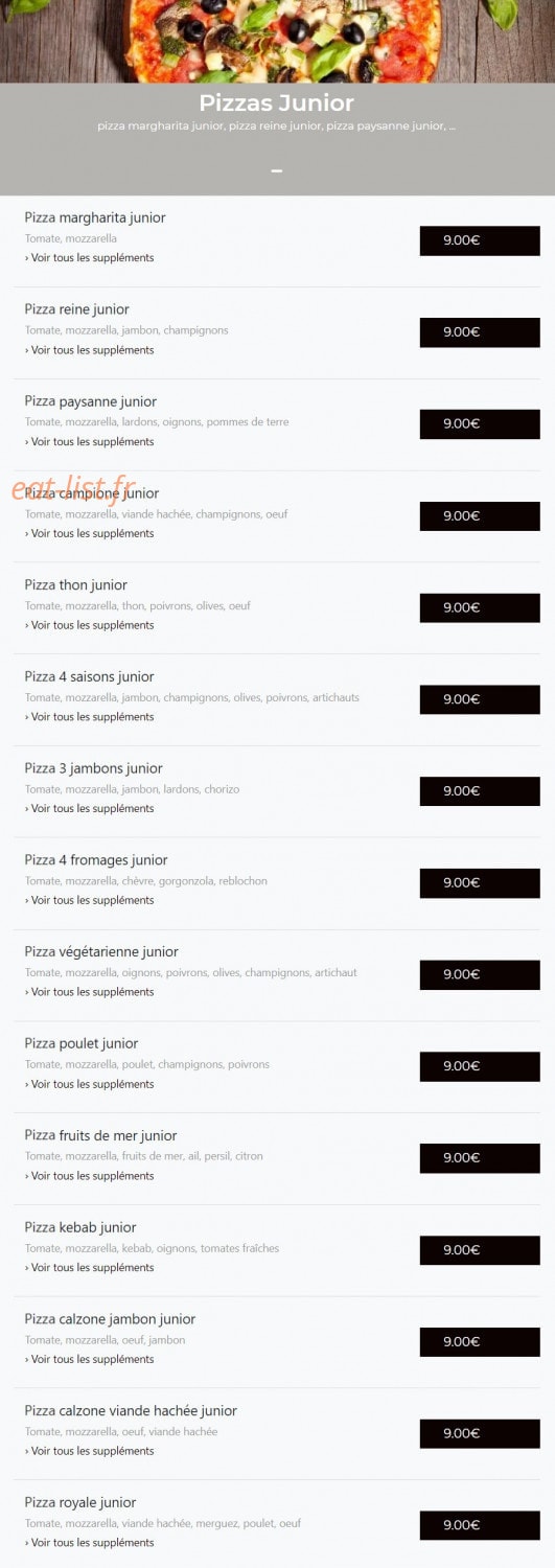 Saint Anne Fun Food — carte page 2