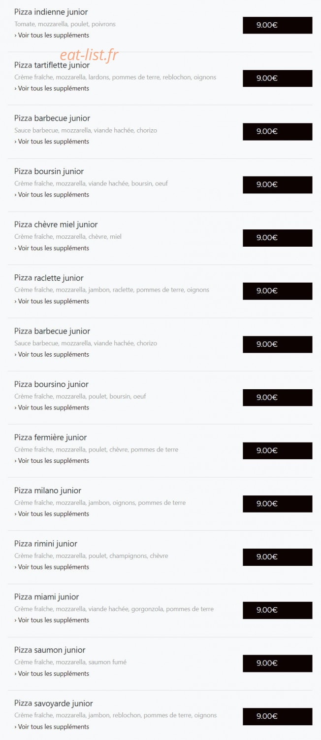Saint Anne Fun Food — carte page 4