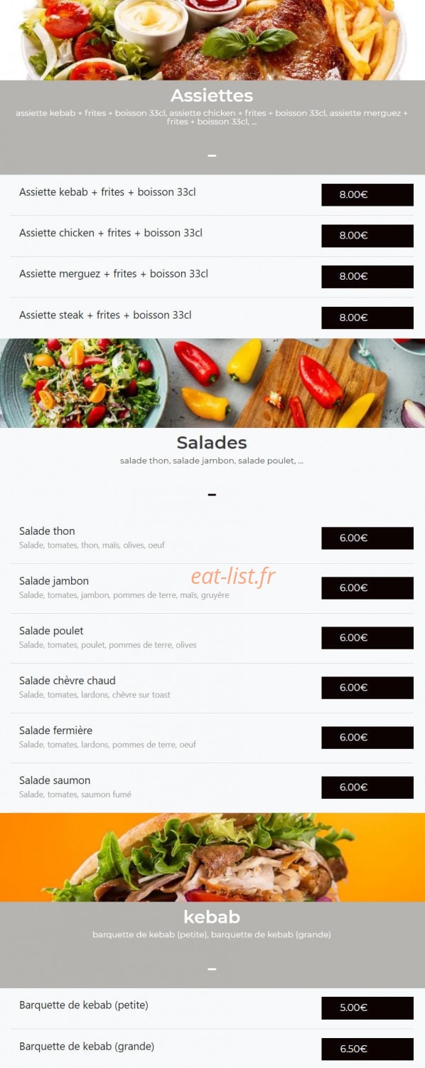 Saint Anne Fun Food — carte page 15