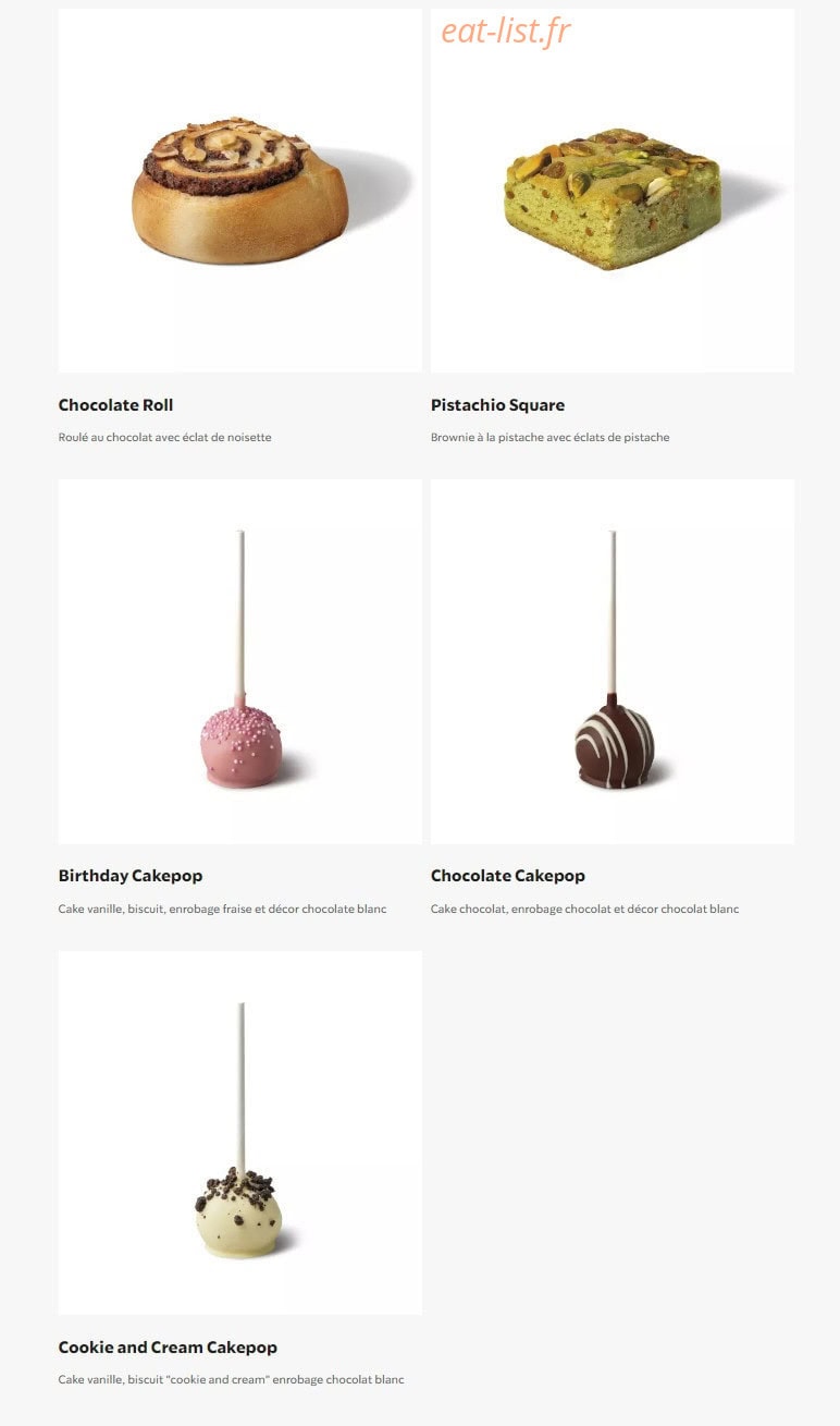Starbucks Coffee — carte page 15