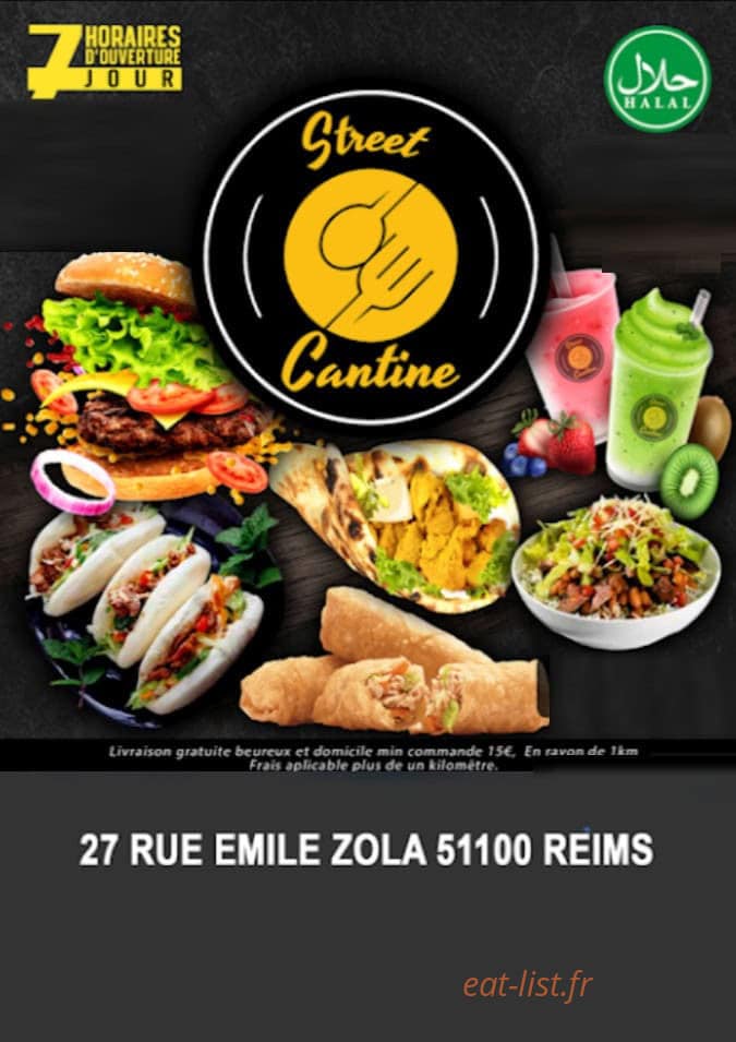 Street Cantine — carte page 1