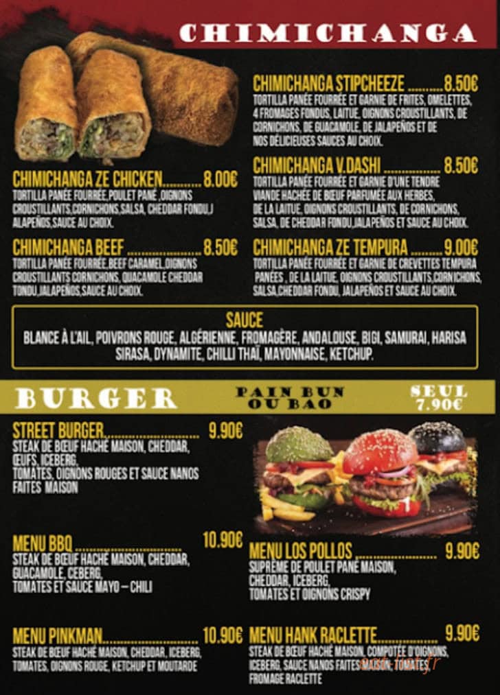 Street Cantine — carte page 6