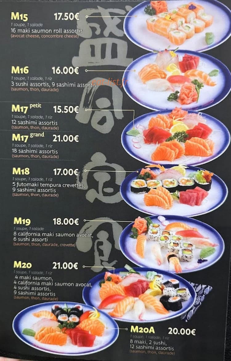 Sushido — carte page 2