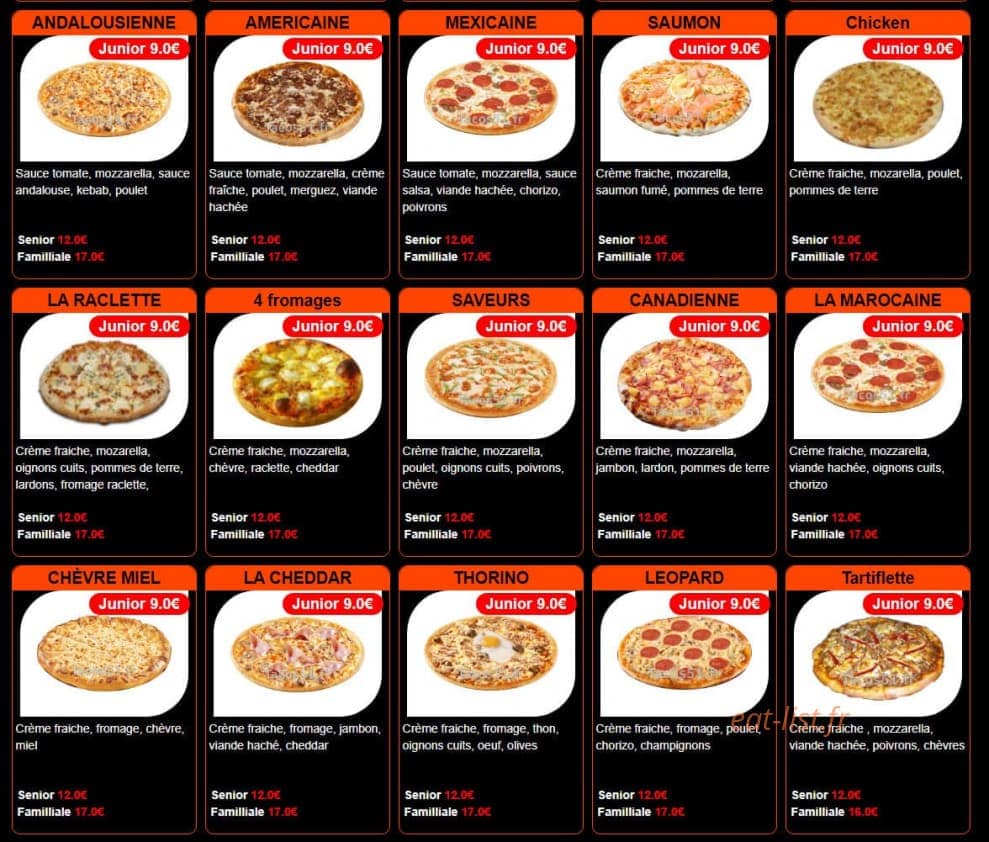 Tacos 51 — carte page 4