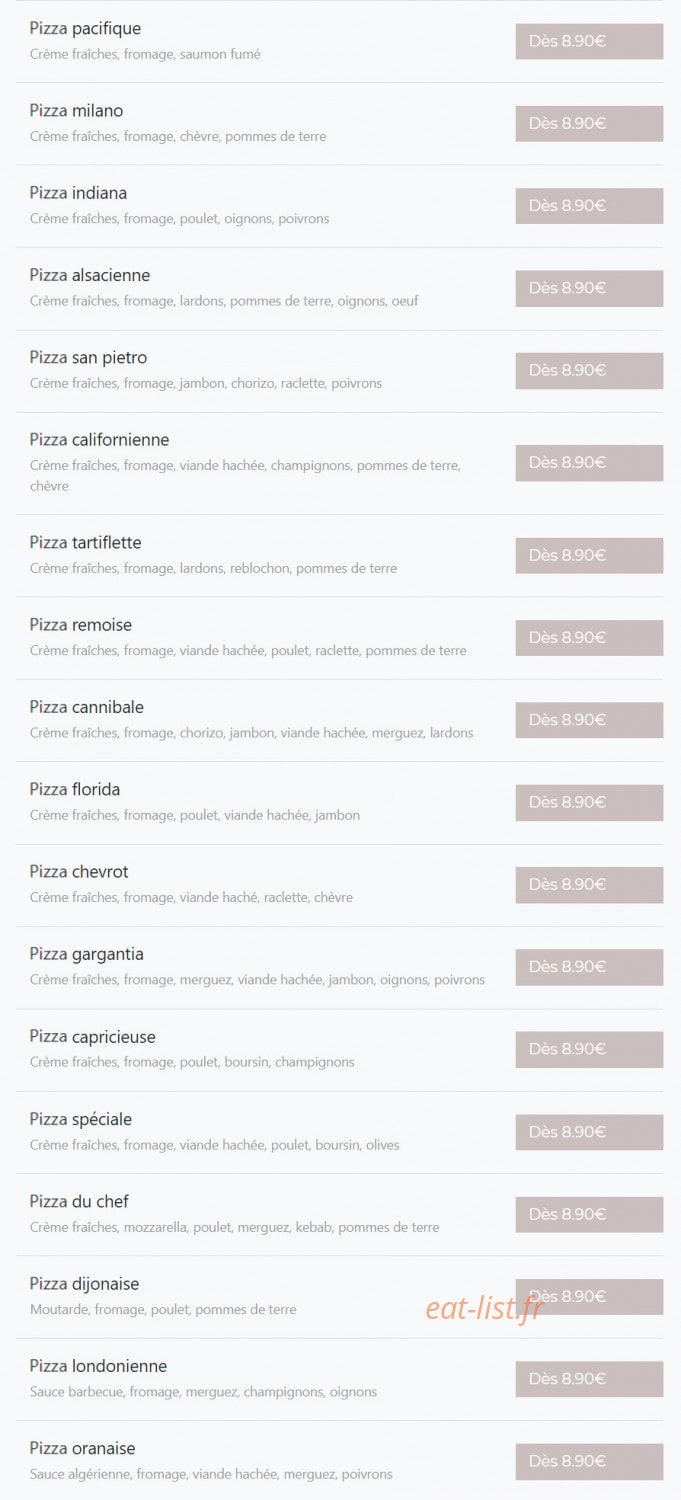 The Food Box — carte page 3