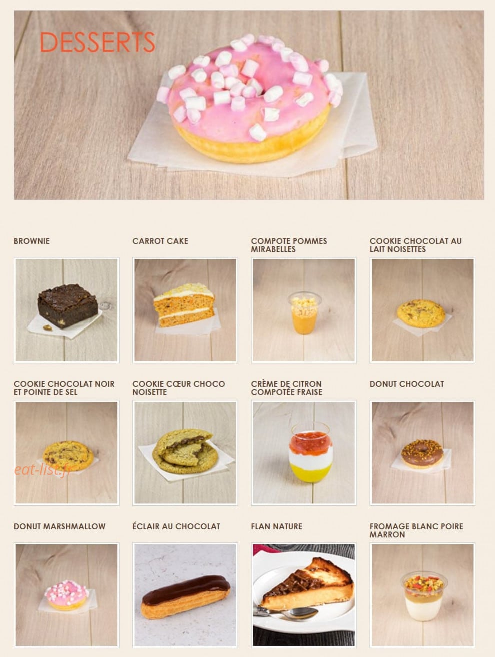 La Croissanterie — carte page 6