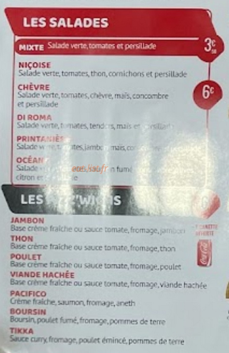 Hotimes Pizza — carte page 6