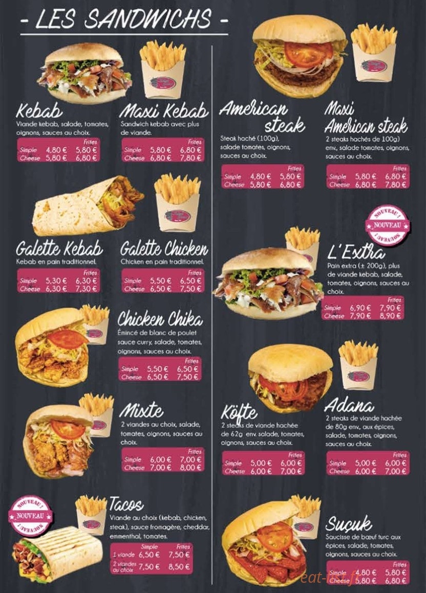 Kebab Extra — carte page 2
