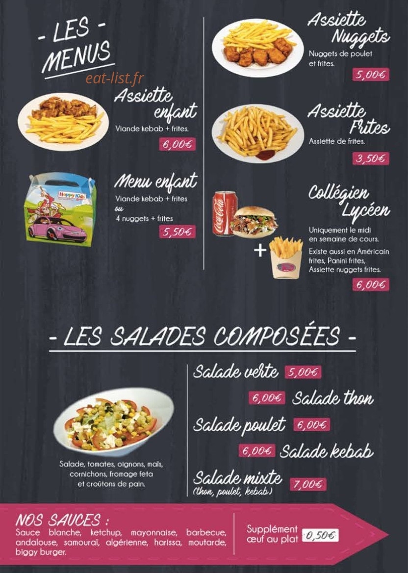 Kebab Extra — carte page 6