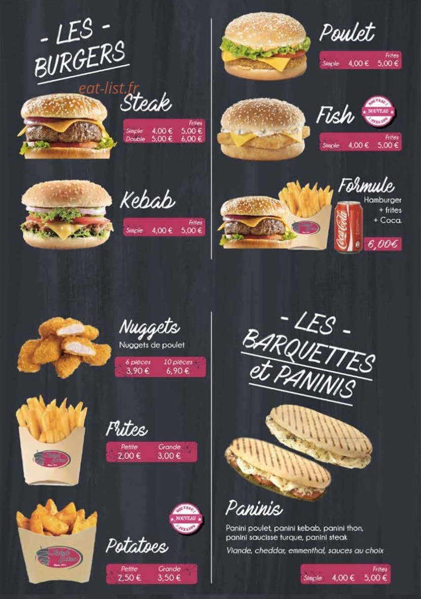 Kebab Extra — carte page 3