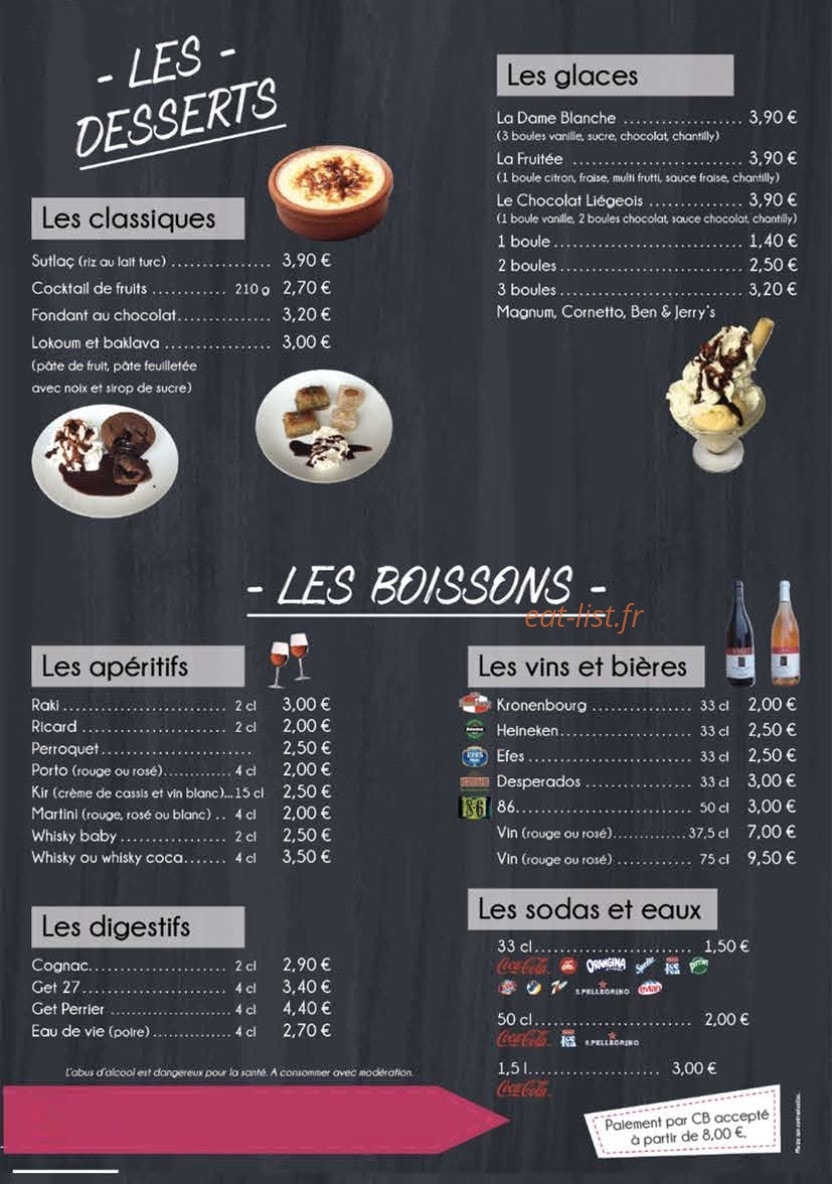 Kebab Extra — carte page 4