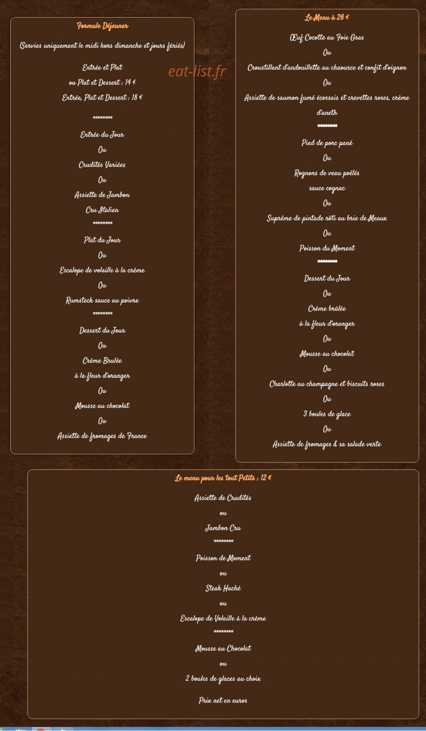 La Mezzanine — carte page 6