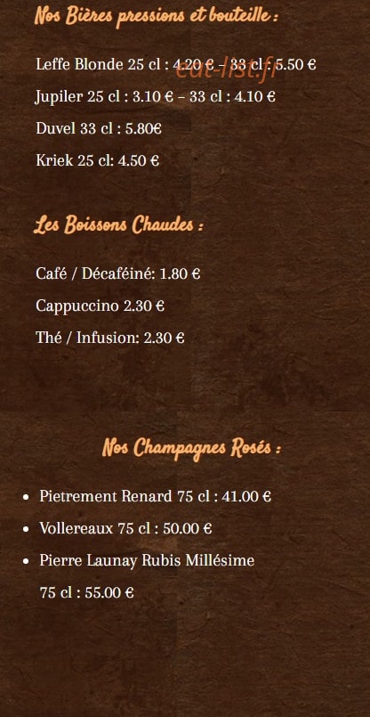 La Mezzanine — carte page 3