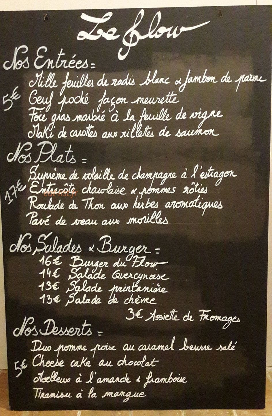 Le Flow — carte page 1