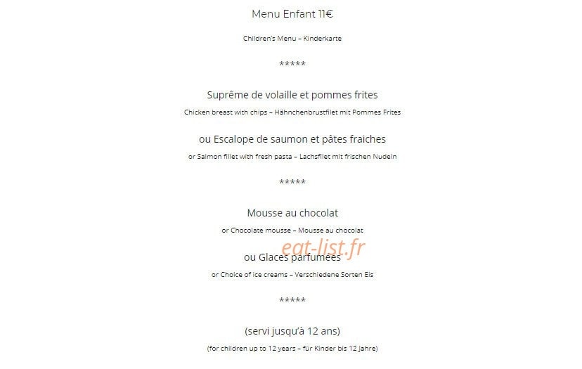 Le Relais Champenois — carte page 6