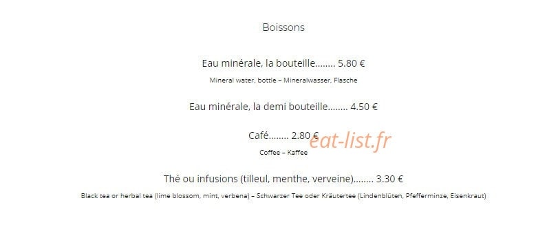 Le Relais Champenois — carte page 7