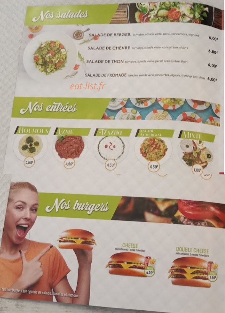 Willkommen kebab original — carte page 1