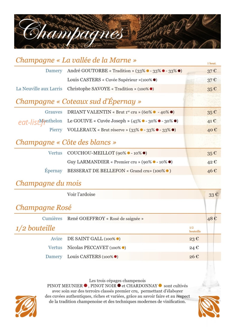 Auberge de Saint Fergeux — carte page 5