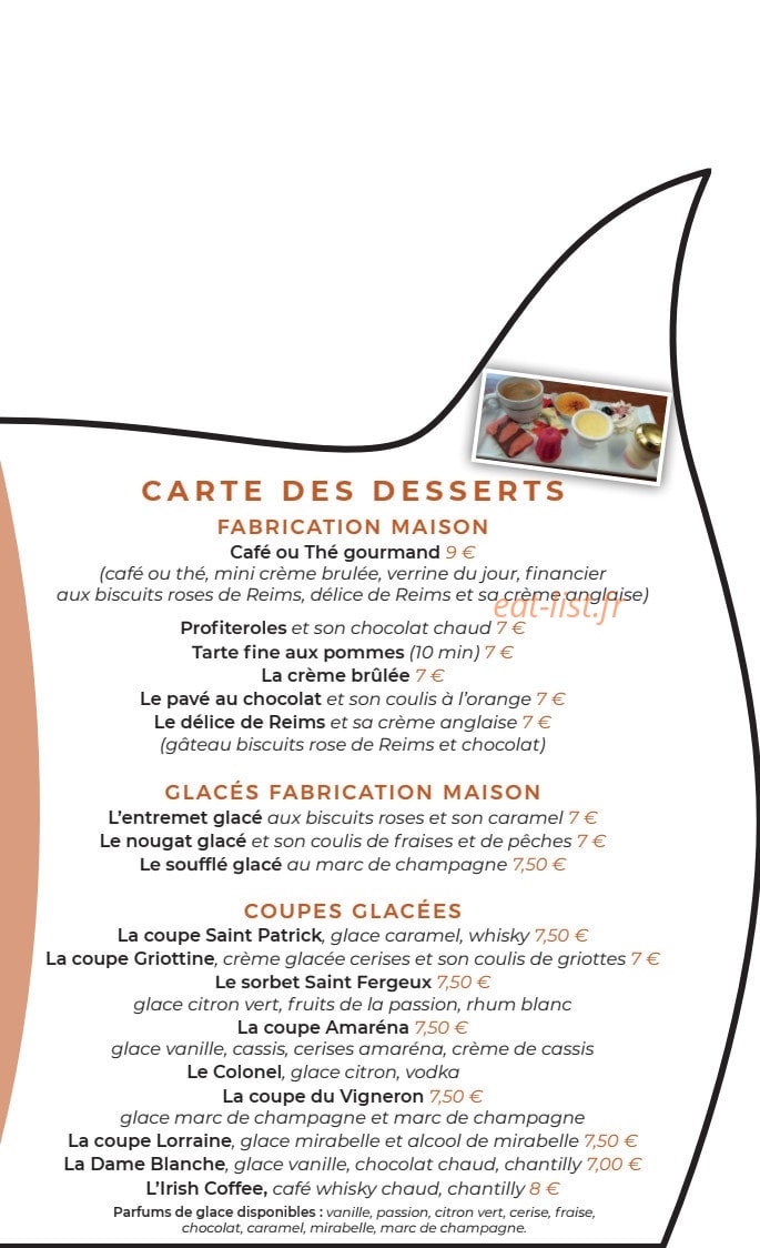 Auberge de Saint Fergeux — carte page 4