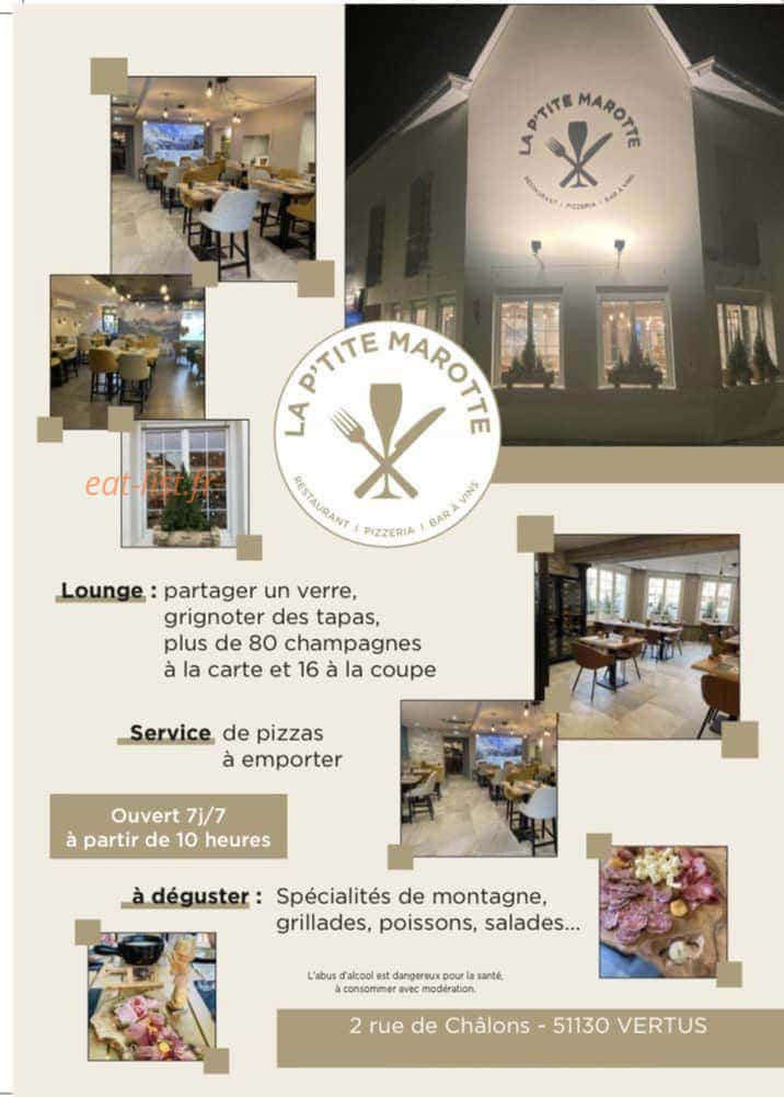 La p'tite marotte — carte page 1