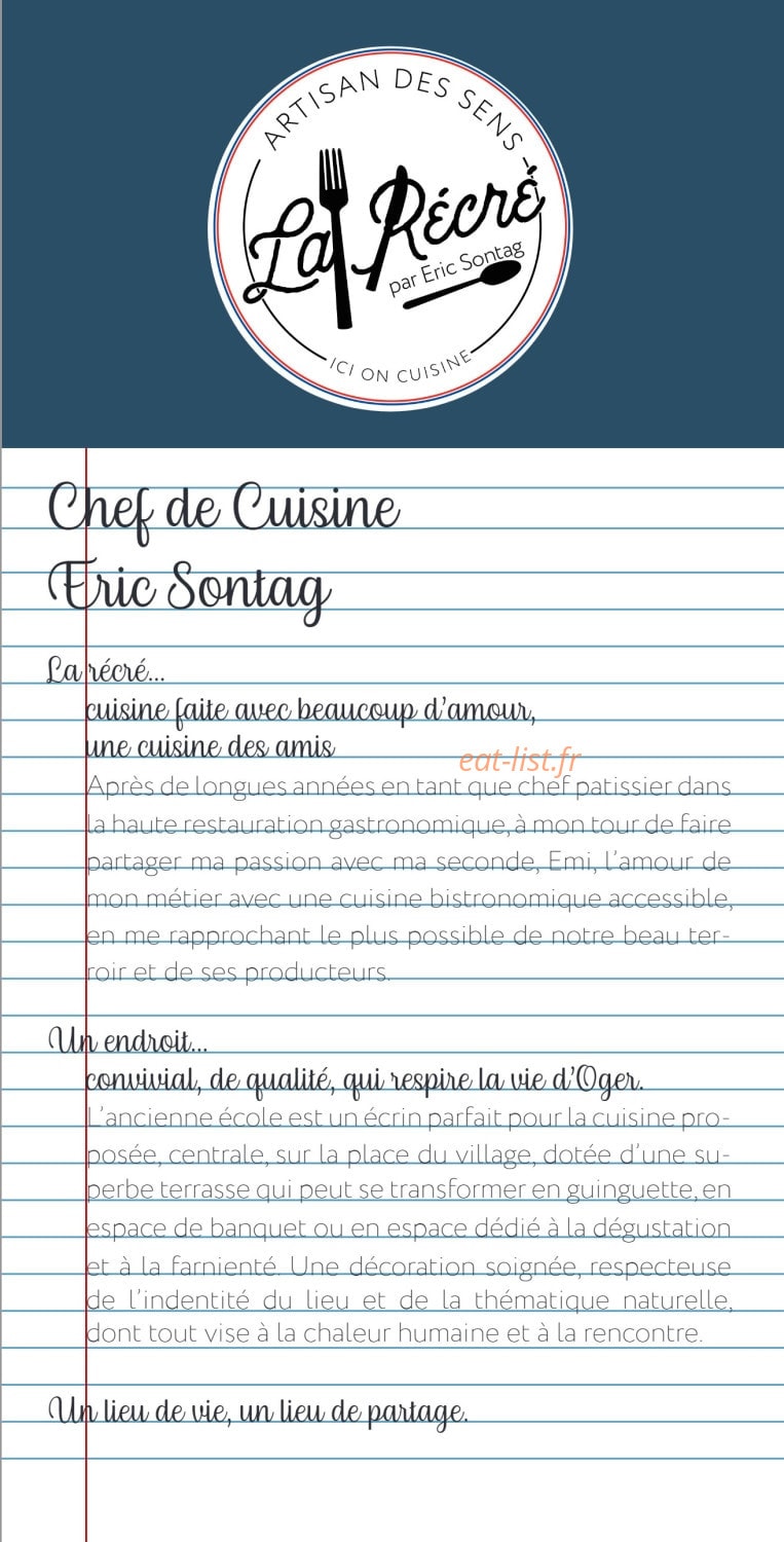La Récré par Eric Sontag — carte page 5