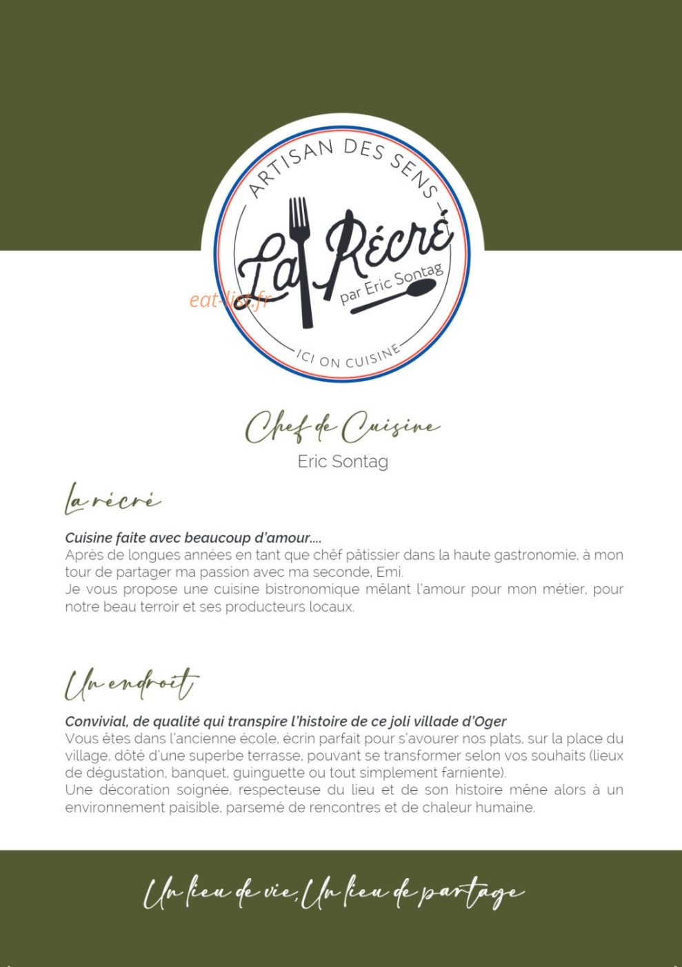 La Récré par Eric Sontag — carte page 4