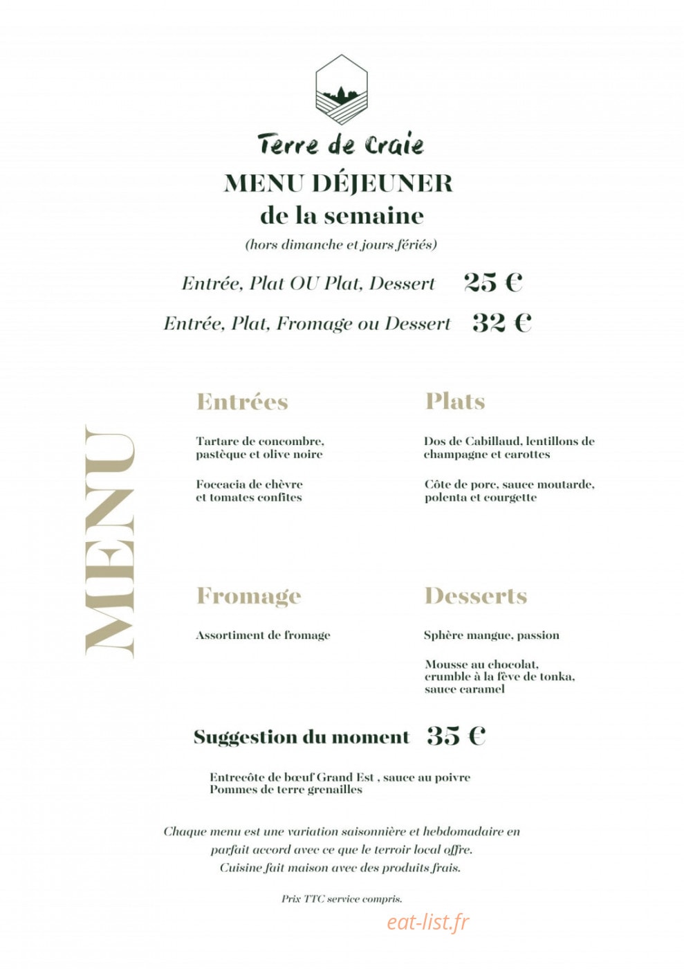 Terre de craie — carte page 1