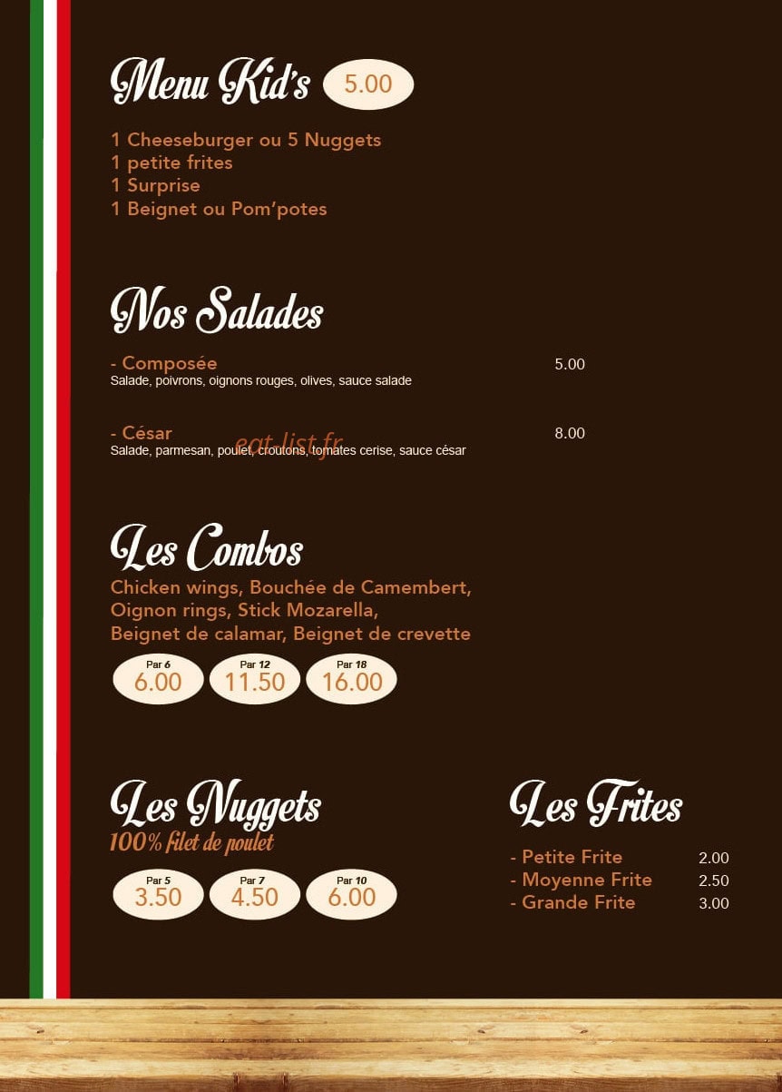 Bella Notte — carte page 2