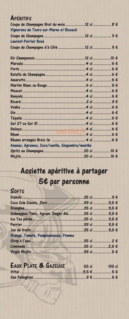 La Table du 18 — carte page 8