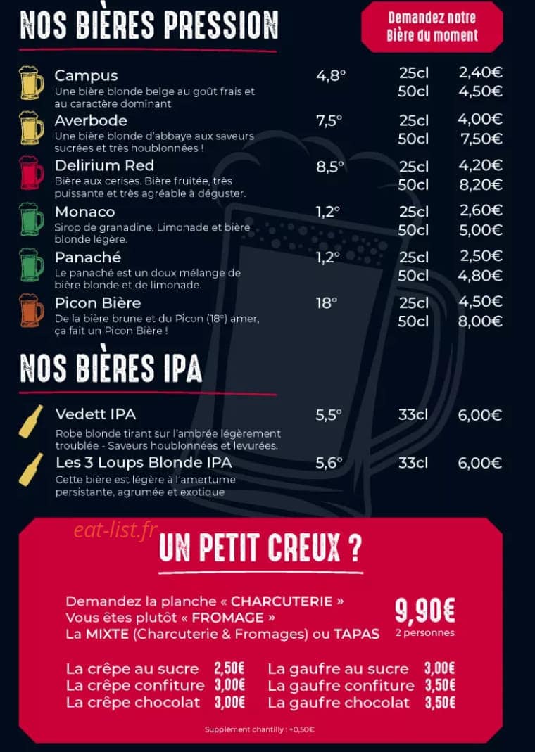Café de l’étoile — carte page 2