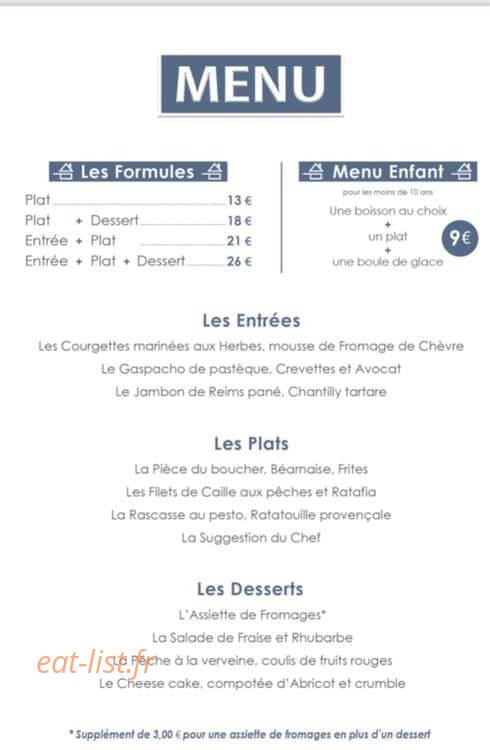 La Gare — carte page 1
