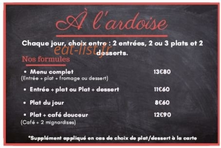 Café Restaurant du Centre — carte page 3