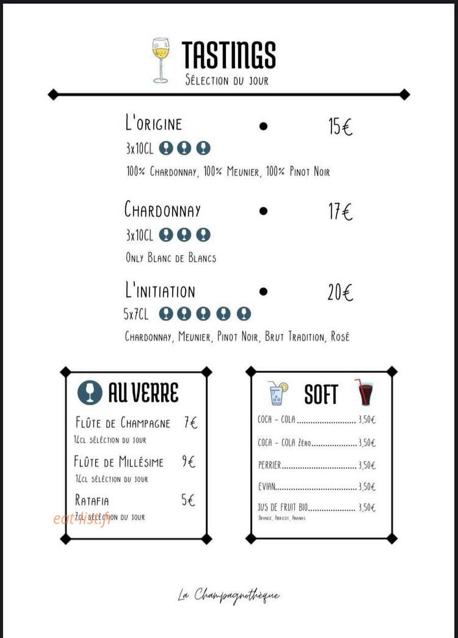 La Champagnotheque — carte page 3