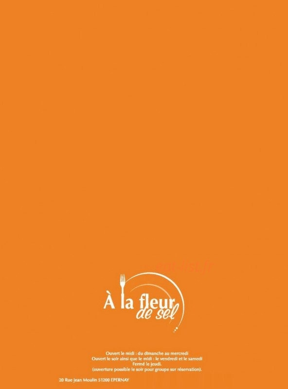 A la fleur de sel — carte page 5