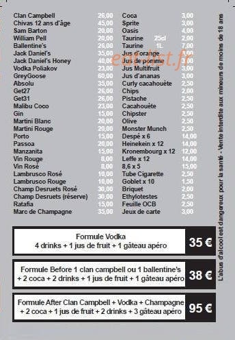 Epernay Apero — carte page 2