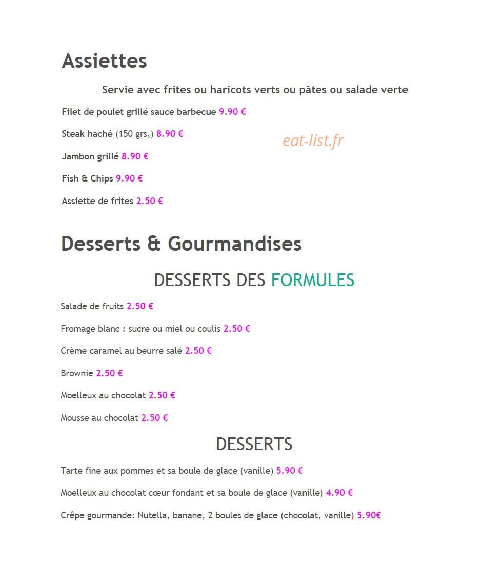 L'Encas — carte page 5