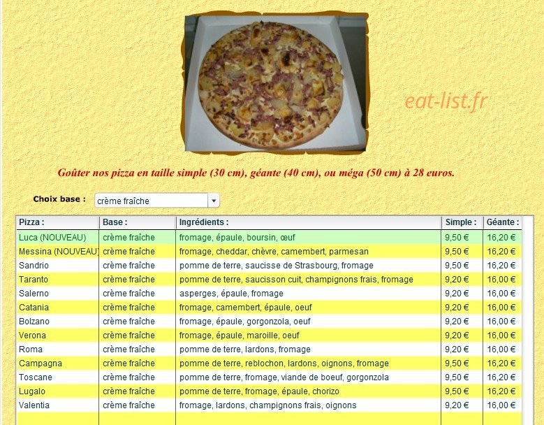 L'Italienne — carte page 2