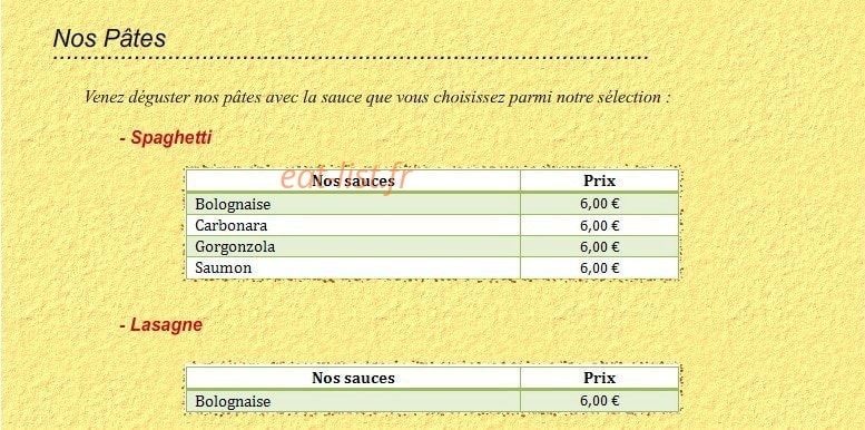 L'Italienne — carte page 3