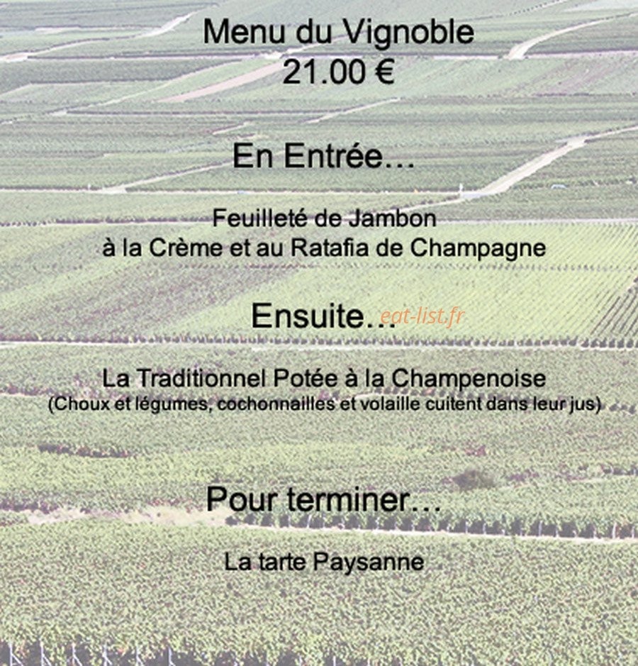 La Cave à Champagne — carte page 7
